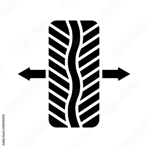 Wheel Alignment glyph icon