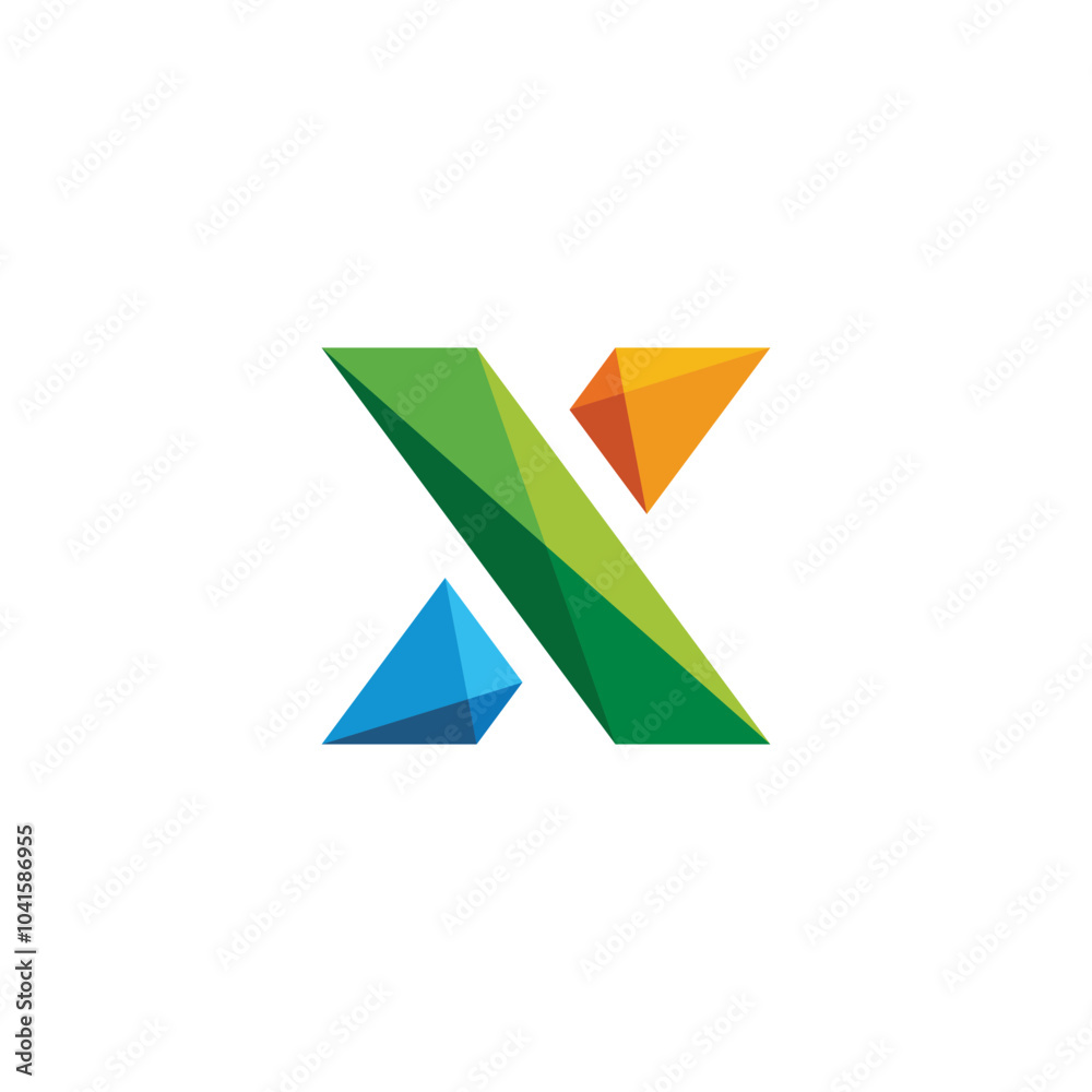 Geometric Letter X Logo design vector template Geometric Letter X Logo design vector template