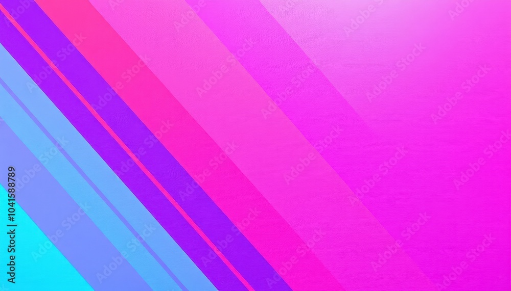 A mesmerizing dance of colors unfolds in this abstract geometric design, featuring dynamic diagonal stripes in soothing pink and vibrant blue hues. An enchanting blend of lines 