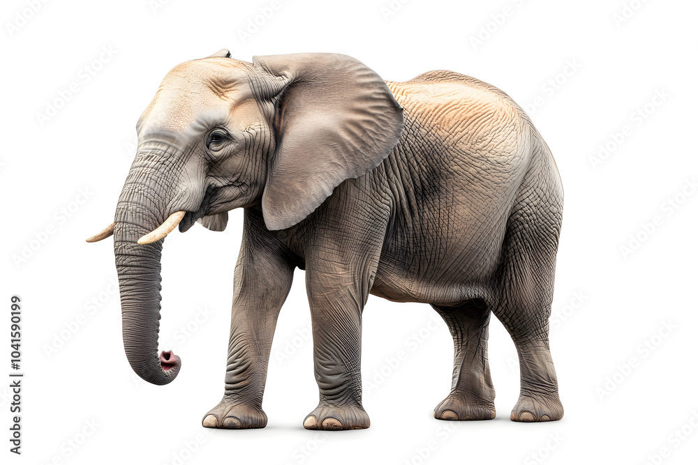Obraz premium Elephant isolated on white background