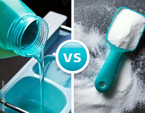 detergent powder and packaged washing machine on 