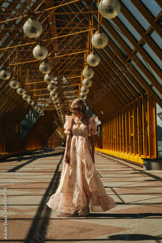 An Elegant Bride Looks Radiant in an Enchanting and Picturesque Wooden Pavilion Setting