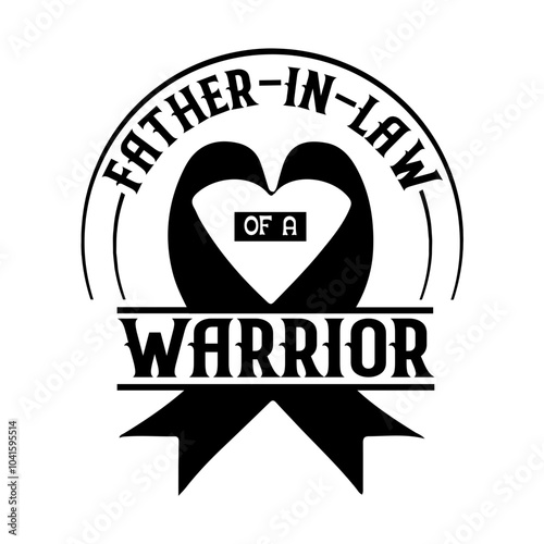 Father-in-law of a warrior Svg Design