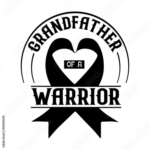 Grandfather of a warrior Svg Design