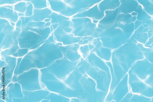 A vibrant blue water surface, shimmering with sunlight reflecting off the gentle waves with a subtle pattern of light and dark lines. Ideal for backgrounds, overlays, textures in various design
