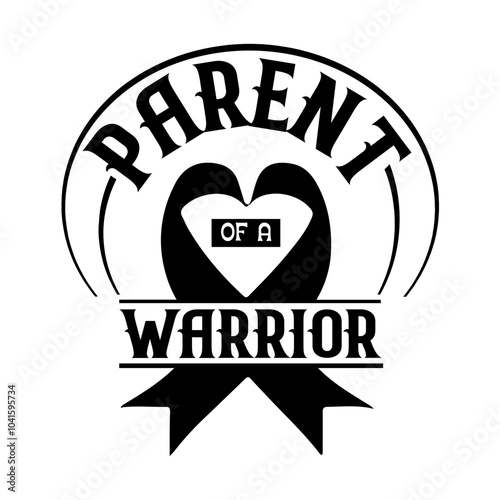 Parent of a warrior Svg Design