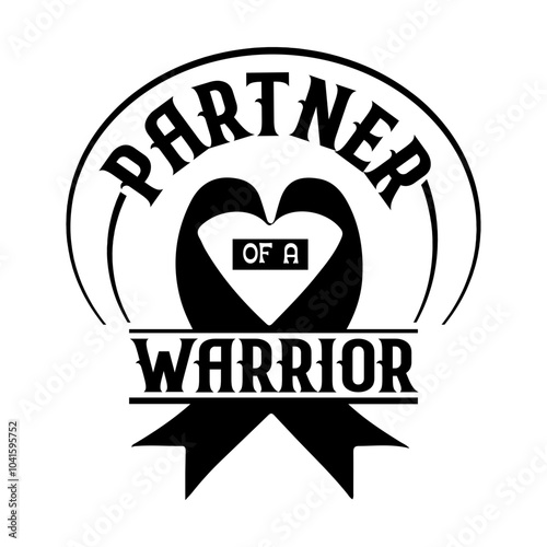 partner of a warrior Svg Design
