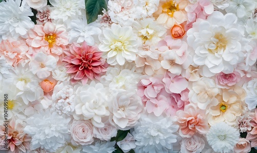 A_background_with_The_border_is_made_of_flowers.generation AI