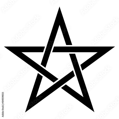 五芒星 黒