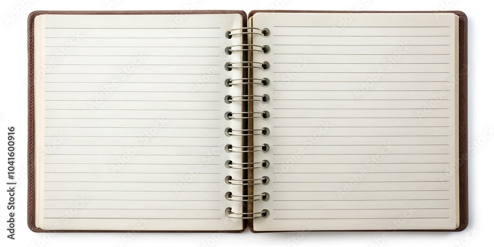 Blank notepad or notebook paper on white background Blank notepad or notebook paper on white background