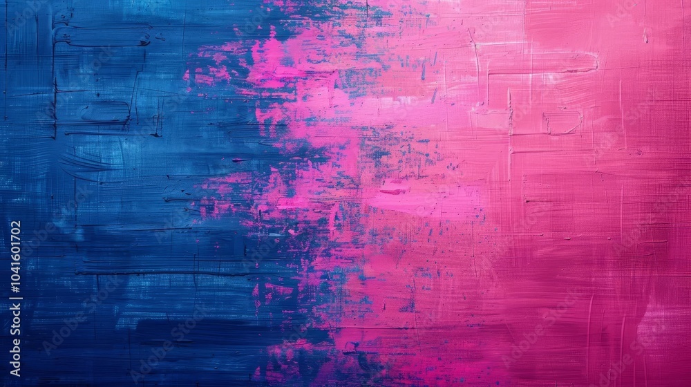 Obraz premium Abstract blue and pink painted background texture.