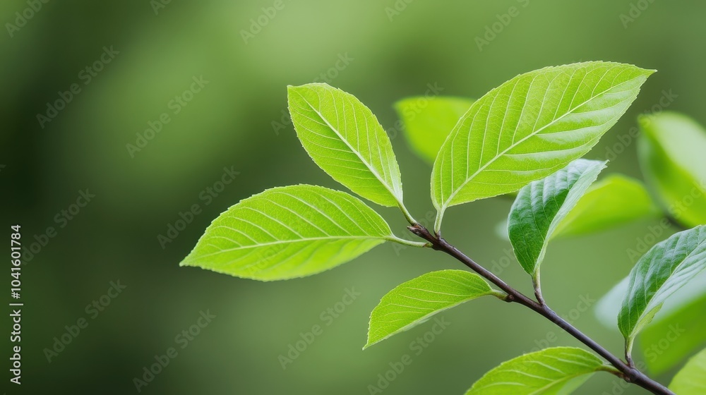 New leaves unfurling on a tree branch, symbolizing growth and renewal New leaves unfurling on a tree branch, symbolizing growth and renewal