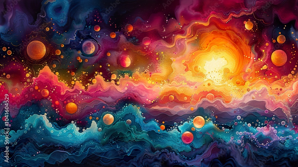 Cosmic Dreams: Abstract Psychedelic Galaxy Art Cosmic Dreams: Abstract Psychedelic Galaxy Art
