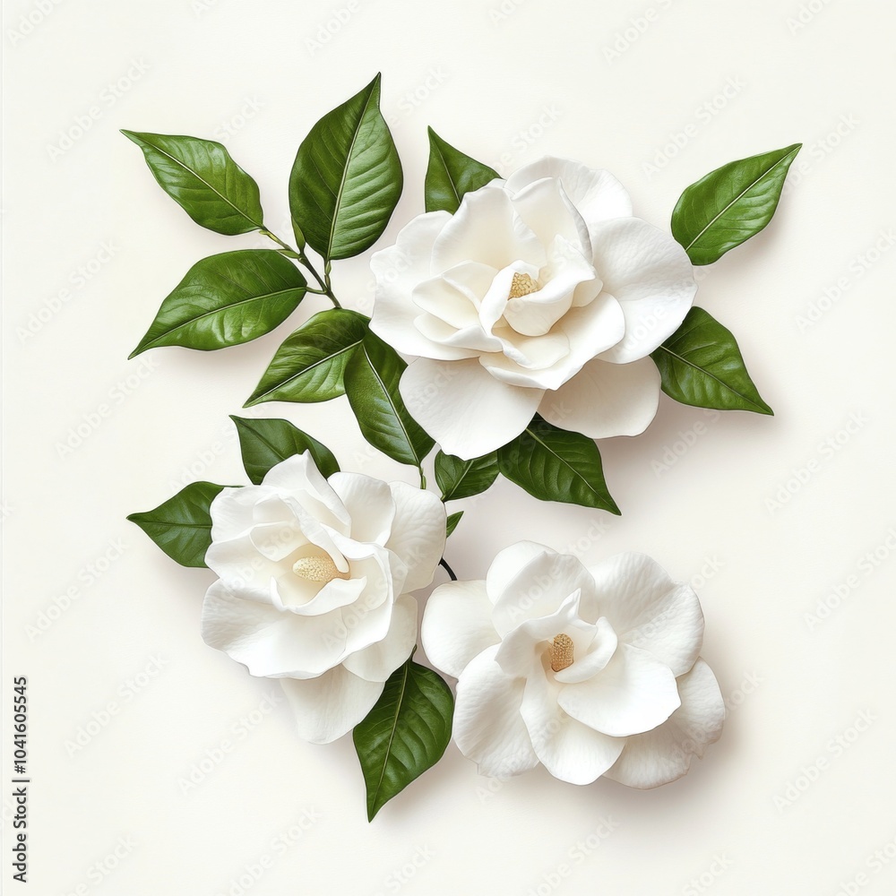 Blooming gardenia flowers Blooming gardenia flowers