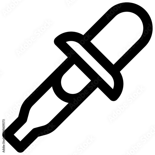 Eyedropper. Editable stroke vector icon.