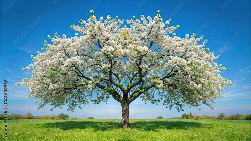 Fototapeta premium beautiful blooming apple tree