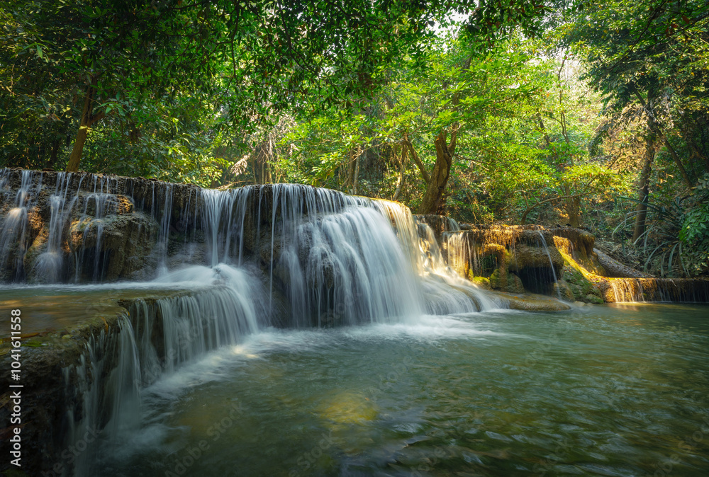 Namtok Huay Mae Khamin Waterfall Kanchanaburi City Thailand Namtok Huay Mae Khamin Waterfall Kanchanaburi City Thailand