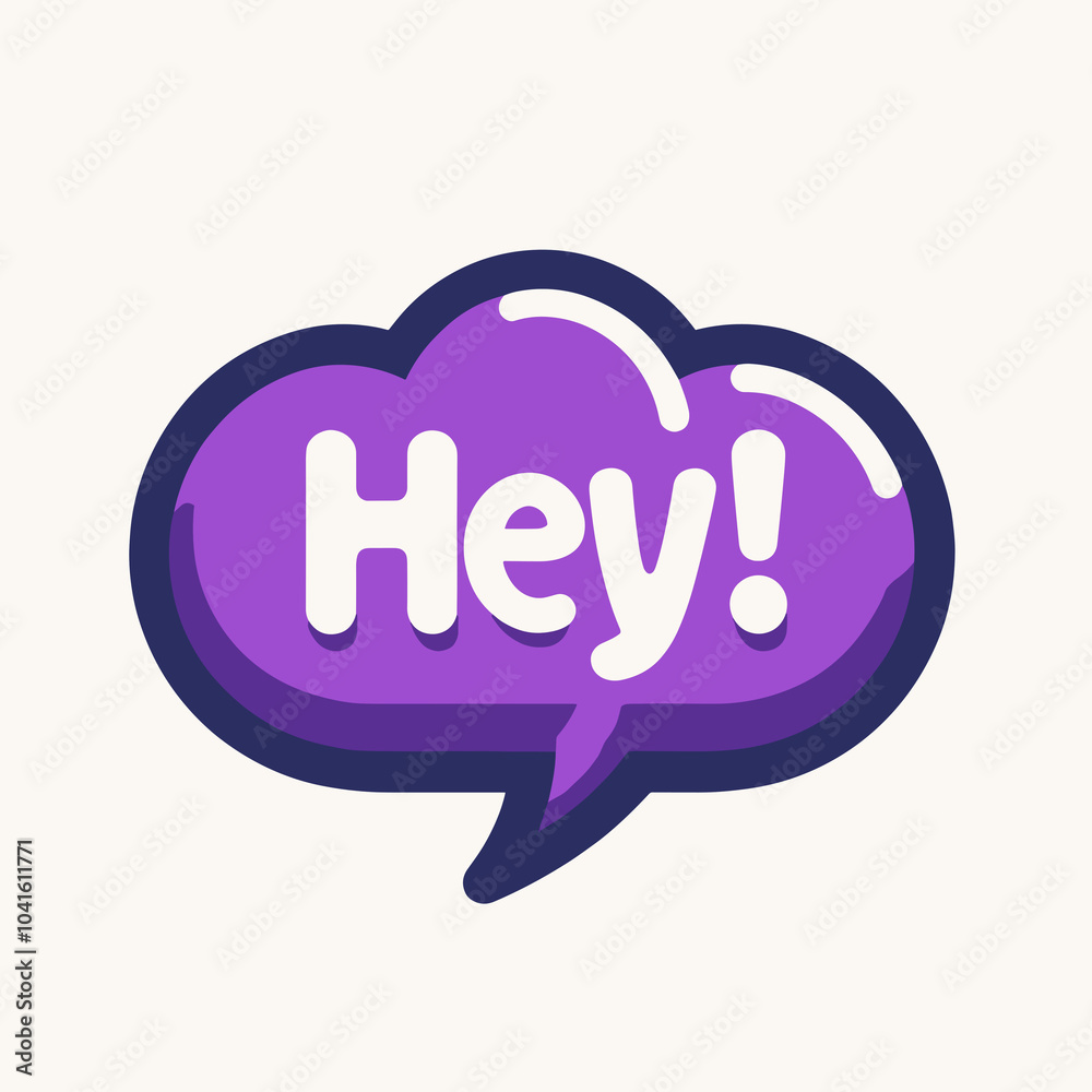 Cartoon speech bubble with the word Cartoon speech bubble with the word