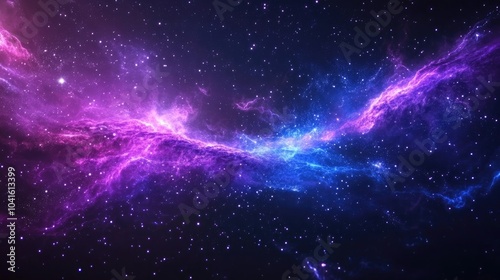 Wallpaper Mural Galaxy space background featuring a magical nebula filled night sky in purple tones accompanied by a blue starry cosmic wallpaper with stardust An abstract 3D render depicting an infinite dark gal Torontodigital.ca