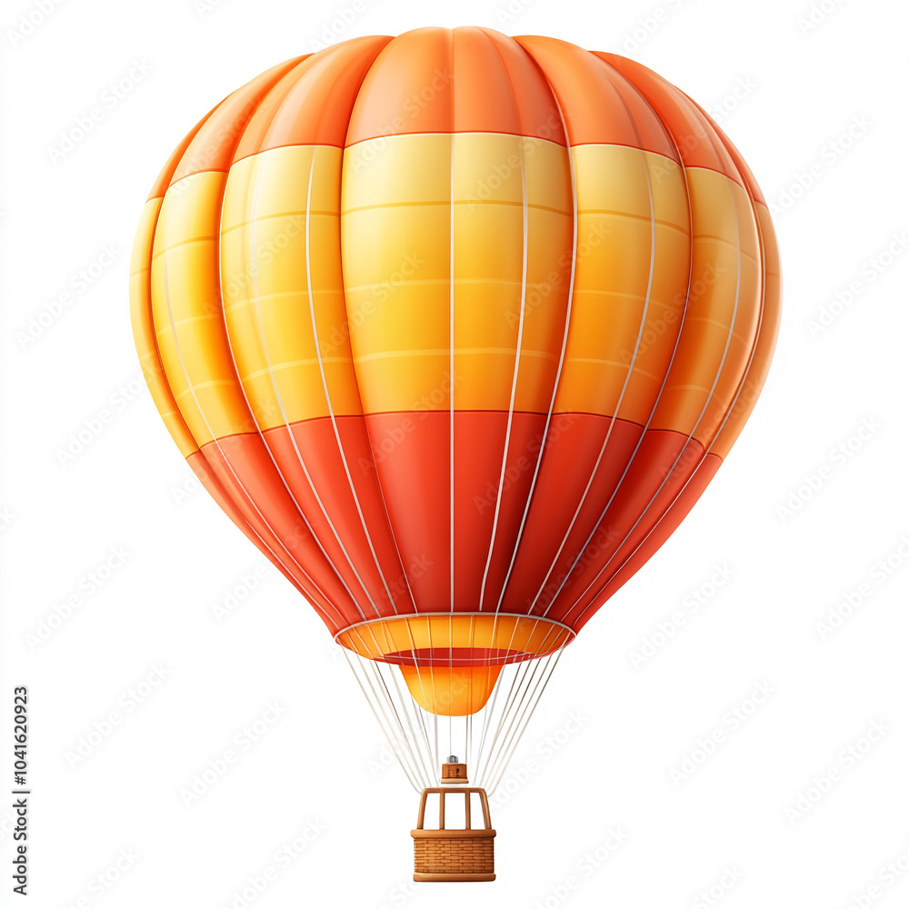 Fototapeta premium illustration of hot air balloon in the sky