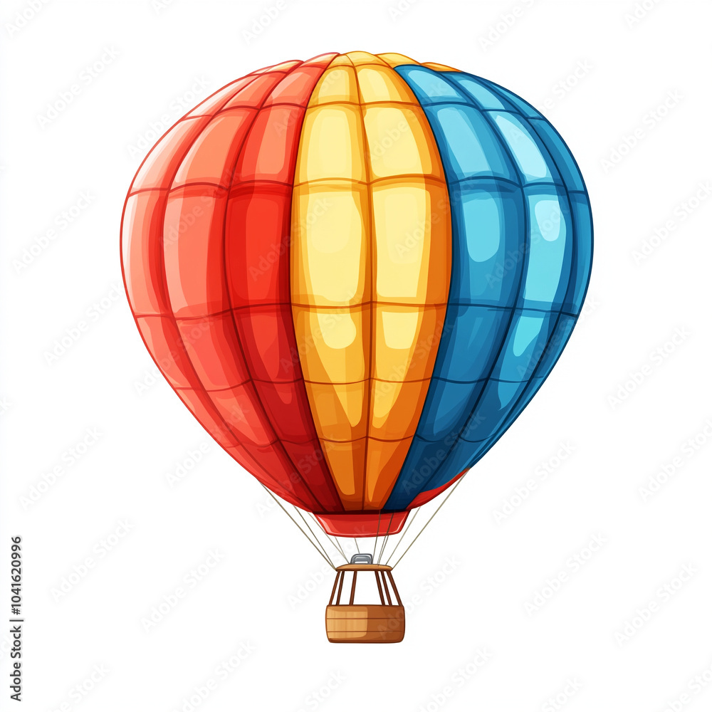 Fototapeta premium illustration of hot air balloon in the sky