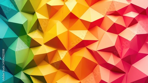 Low Poly Triangular Pattern Background