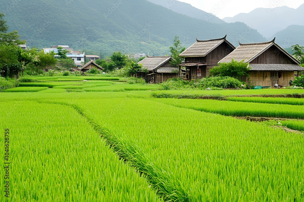 Village Life in Paddy Fields A Harmony with Nature Village Life in Paddy Fields A Harmony with Nature