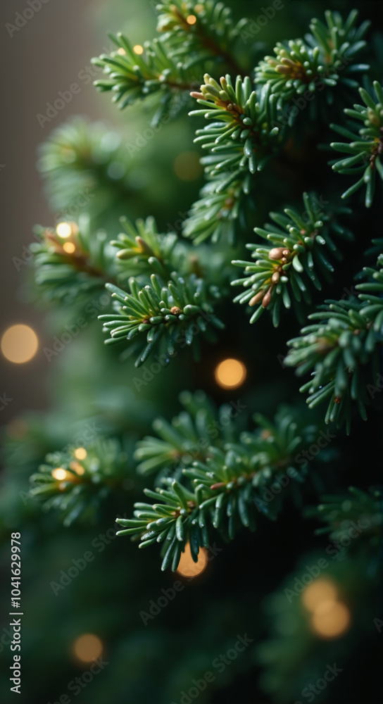 Festive Christmas Tree Macro: Sparkling Needles for Holiday Marketing, Greeting Cards, and Seasonal Campaigns Festive Christmas Tree Macro: Sparkling Needles for Holiday Marketing, Greeting Cards, and Seasonal Campaigns