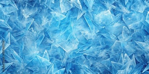 Wallpaper Mural blue ice crystal texture background Torontodigital.ca
