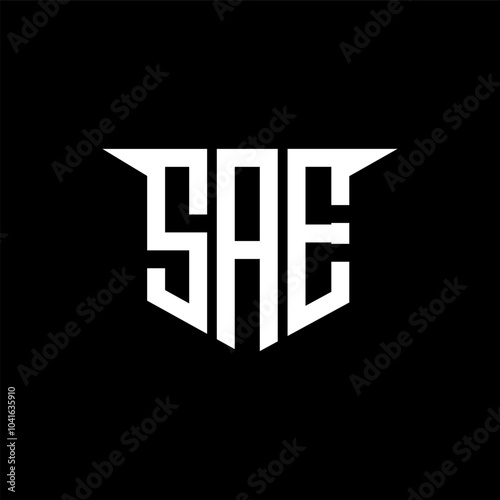 SAE letter logo design with white background in illustrator, vector logo modern alphabet font overlap style, calligraphy designs for logo, Poster, Invitation, etc.