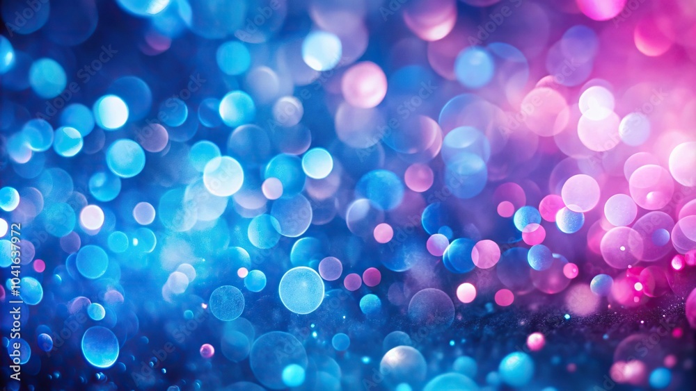Blue and pink nightlight bokeh background macro image