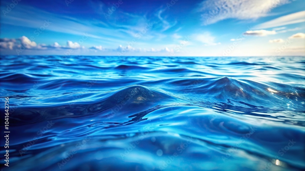blue water background with caustic effect Depth of Field blue water background with caustic effect Depth of Field