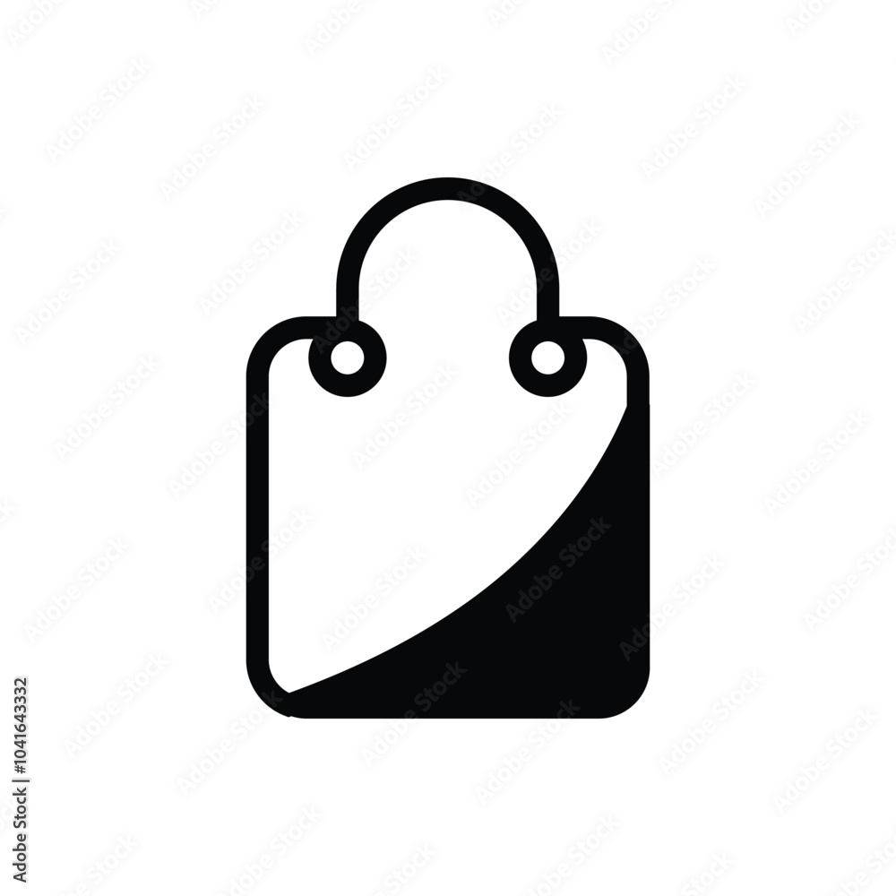 Fototapeta premium Tote bag icon logo design template isolated illustration