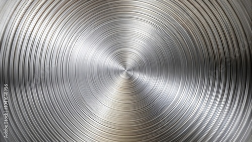Wallpaper Mural Brushed stainless steel surface with concentric circles high angle Torontodigital.ca