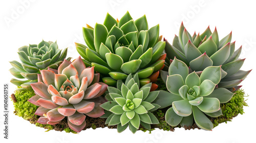 Diverse Succulent Collection: Harmony of Unique Shapes and Sizes