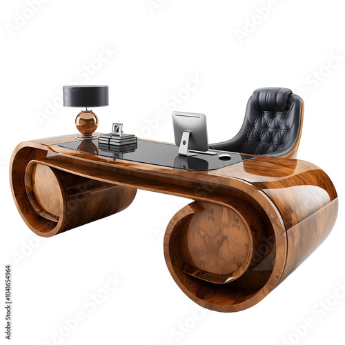 Modern Office Setup Modern Desk Image for Workspace Design
