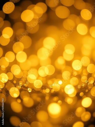 Golden abstract sparkles or glitter lights merry christmas festive backgrounddefocused circle bokeh or particles glitter dust particle Ultra realistic  photo