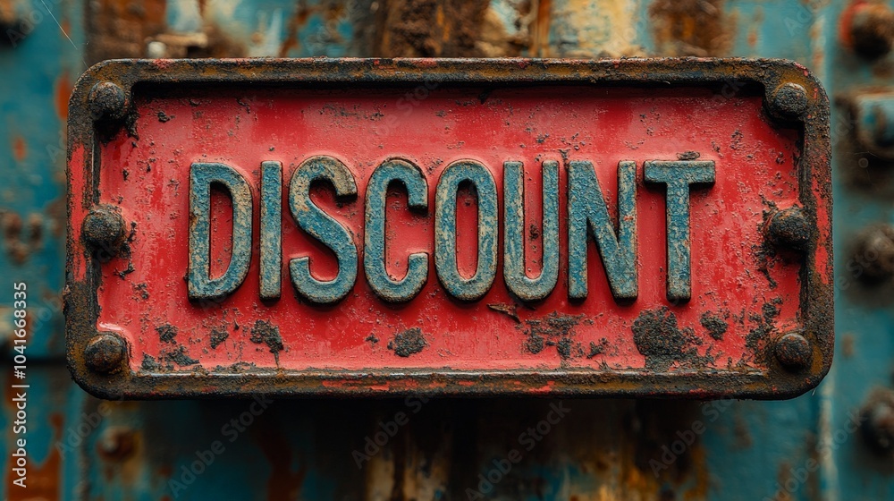 Red grunge-style discount stamp for sale promotions Red grunge-style discount stamp for sale promotions