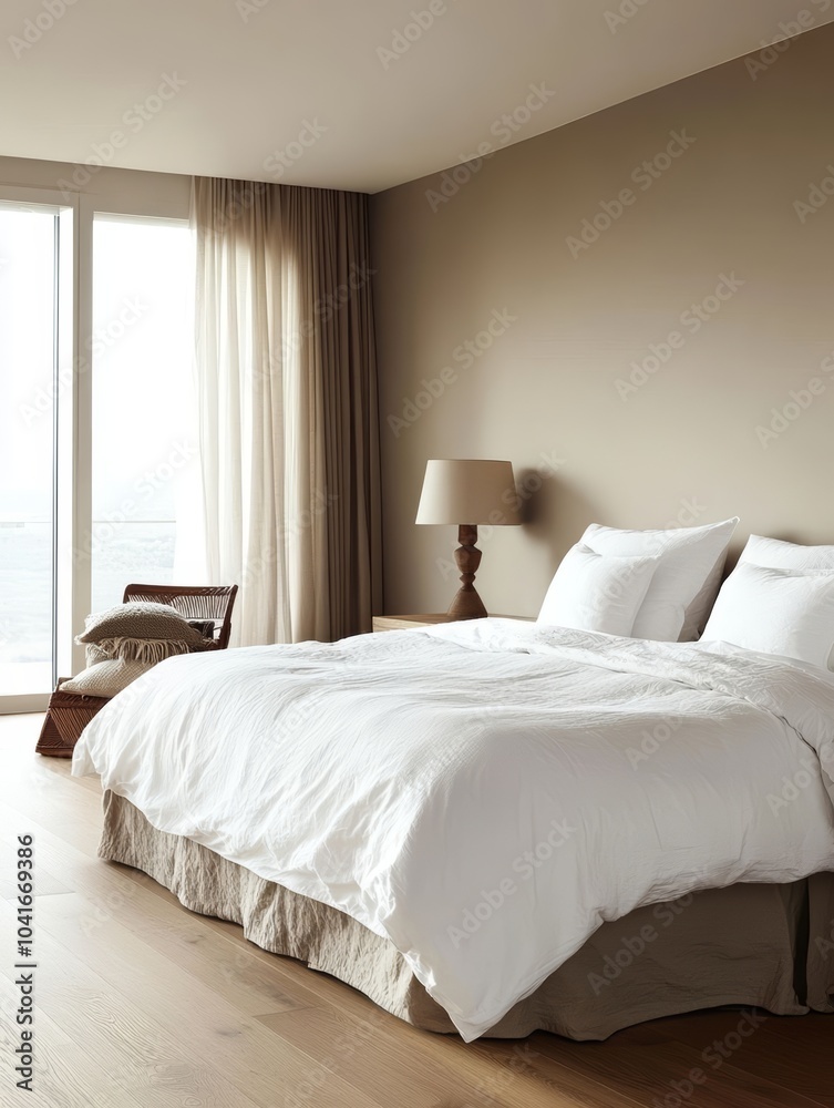 Obraz premium bedroom with bed