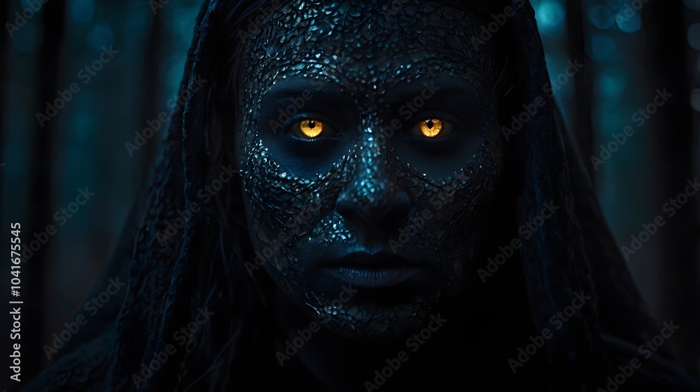 A trembling ghost in the dark, its form twisted by fear and dread. A trembling ghost in the dark, its form twisted by fear and dread.