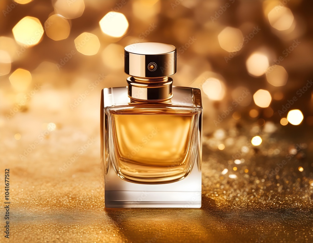 Golden Elegance: The Allure of a Luxurious Perfume Bottle
