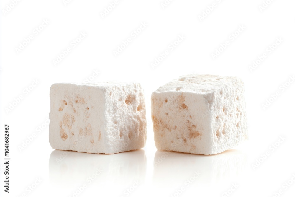 Two marshmallows side by side Two marshmallows side by side