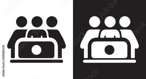Law and Justice Icon Illustration