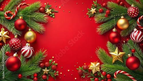 christmas wreath with ribbon