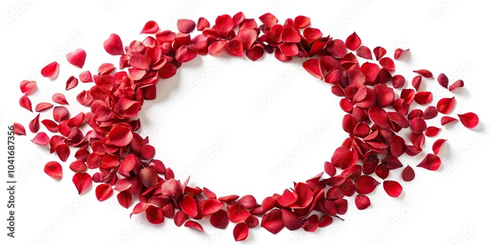 Obraz premium red petals in circular motion