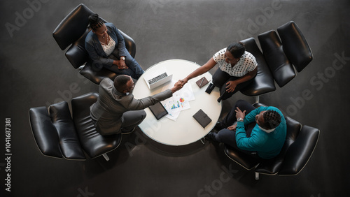 Diverse Business Team in Productive Office Meeting