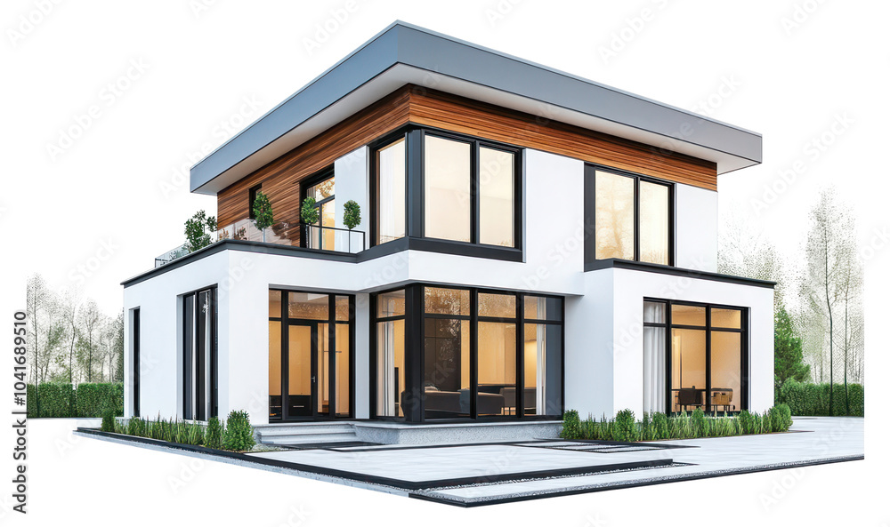 PNG Modern home house architecture two-story. PNG Modern home house architecture two-story.
