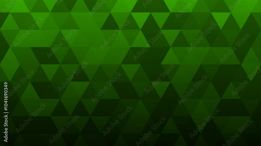 abstract green background triangles seamless pattern