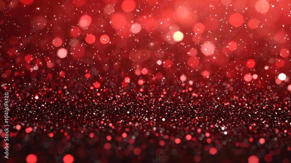 Stunning red glitter background with sparkling bokeh effects, ideal for festive designs, celebrations, and creative projects. Stunning red glitter background with sparkling bokeh effects, ideal for festive designs, celebrations, and creative projects.