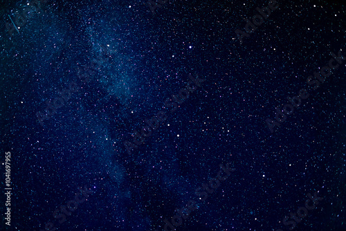 Obraz na płótnie Starry sky. Night scape with beautiful starry sky w salonie